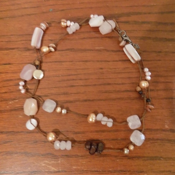 Silpada Pink Pearl Hand Strung Necklace - Picture 4 of 5